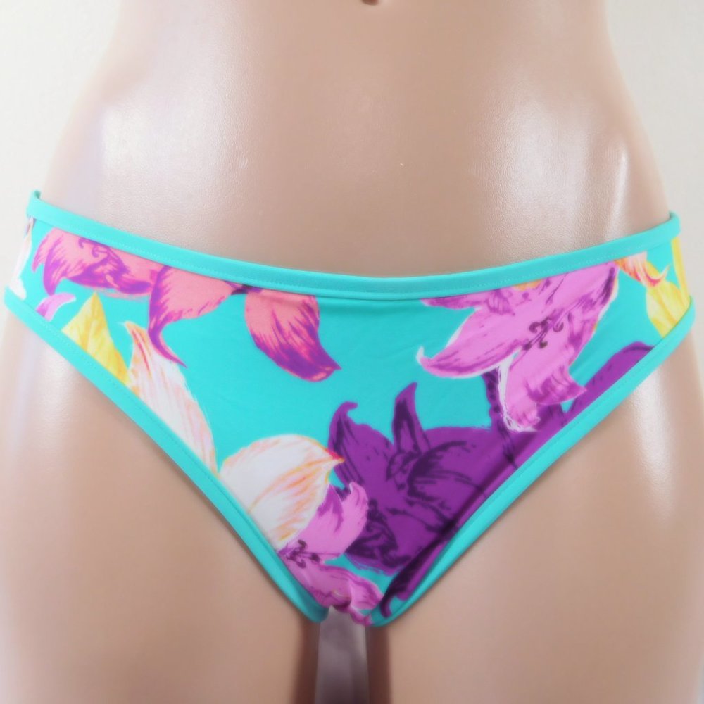 SEAFOLLY Bikini Bottom Women New US Size 8 Full Bloom Hipster Peppermint